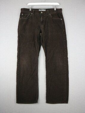 WindRiver Corduroy Chocolate Brown Straight Cut Pants 34x30